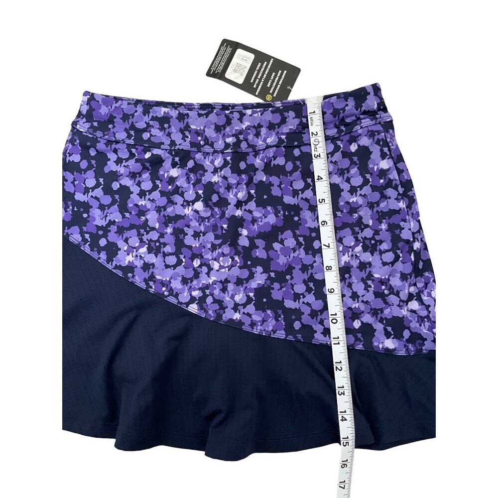 PGA Tour Womens XS Purple & Black Floral Patterned Skort - Picture 9 of 9